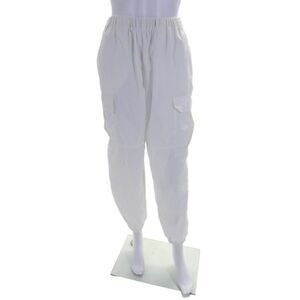 Riley Womens High Rise Pull On Jogger Cargo Pants Winter White Size Small